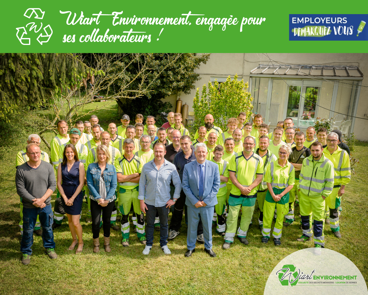 collaborateurs wiart environnement en équipe marque employeur