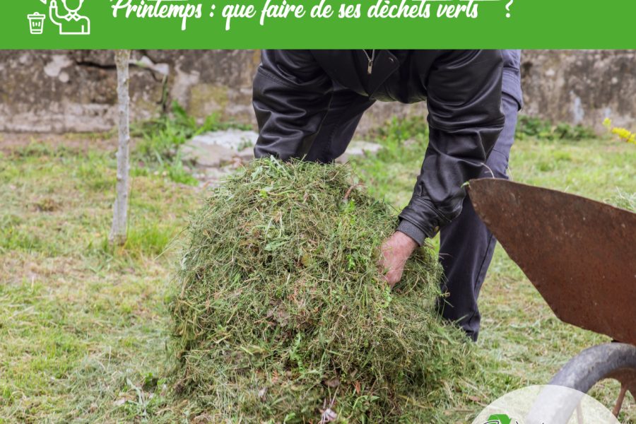 printemps et déchet vert
