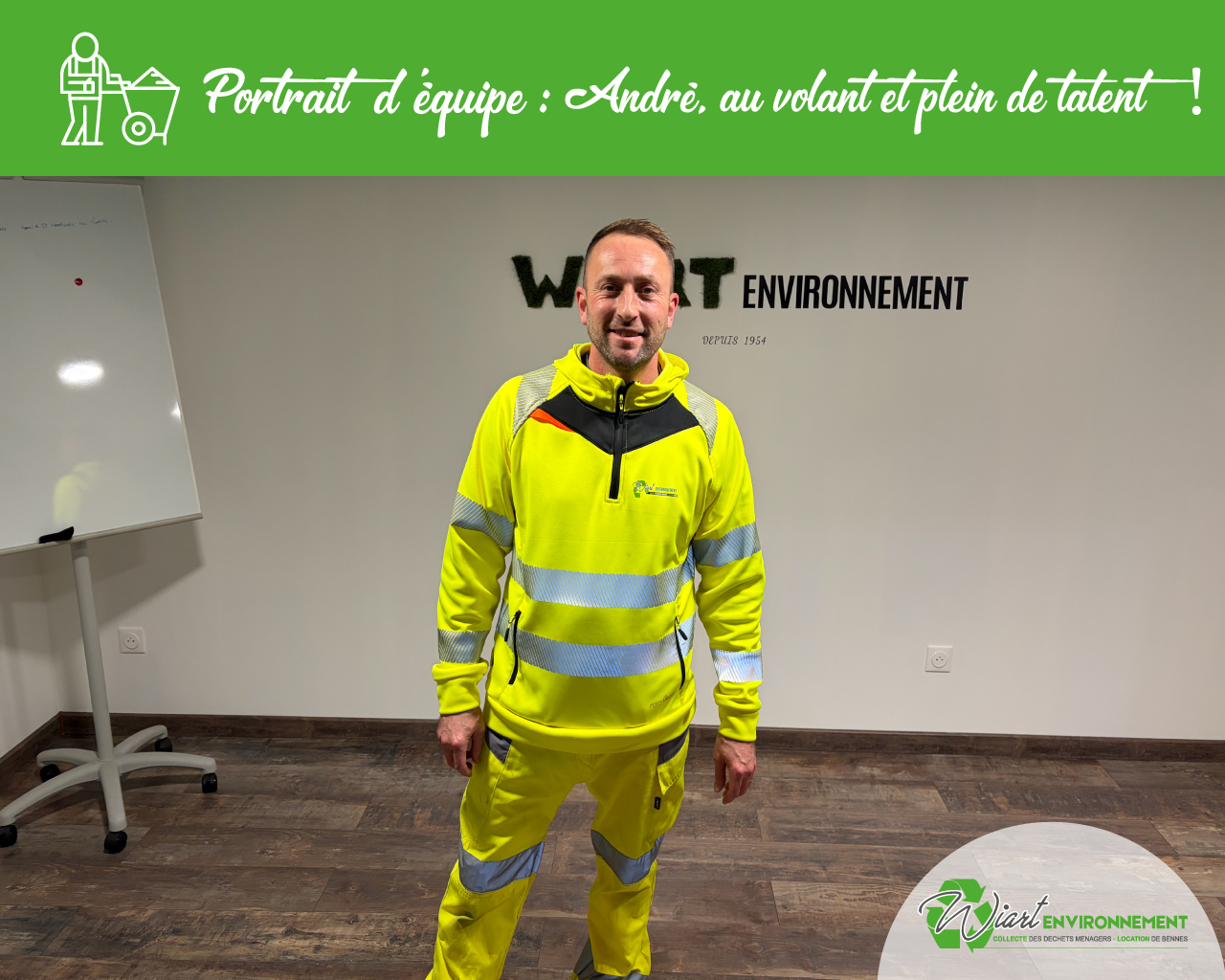 Portrait d’équipe : André, au volant et plein de talent