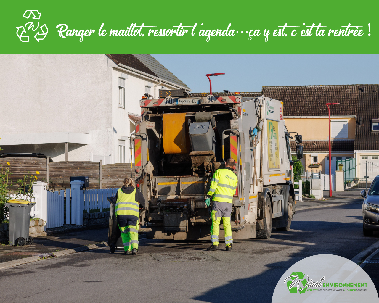 c'est la rentrée wiart environnement planning de collecte des déchets